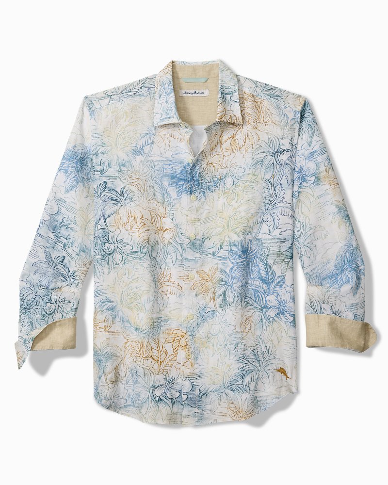 Big & Tall La Blanca Isles Long-Sleeve Linen Shirt