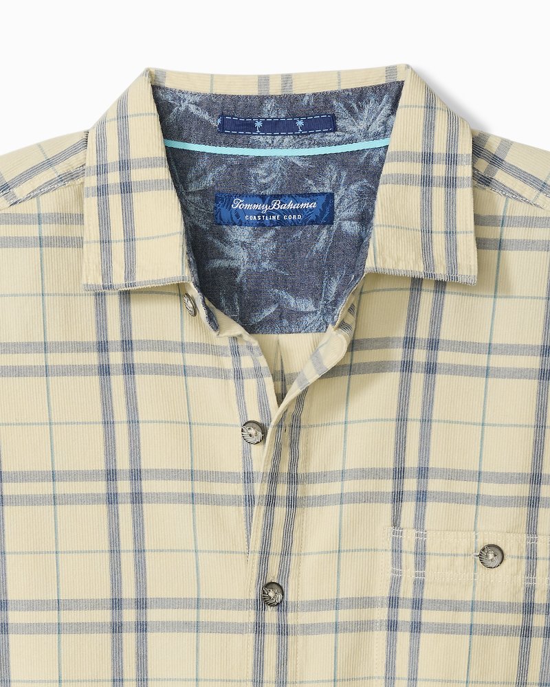 Big & Tall Coastline Cord Indio Plaid Shirt