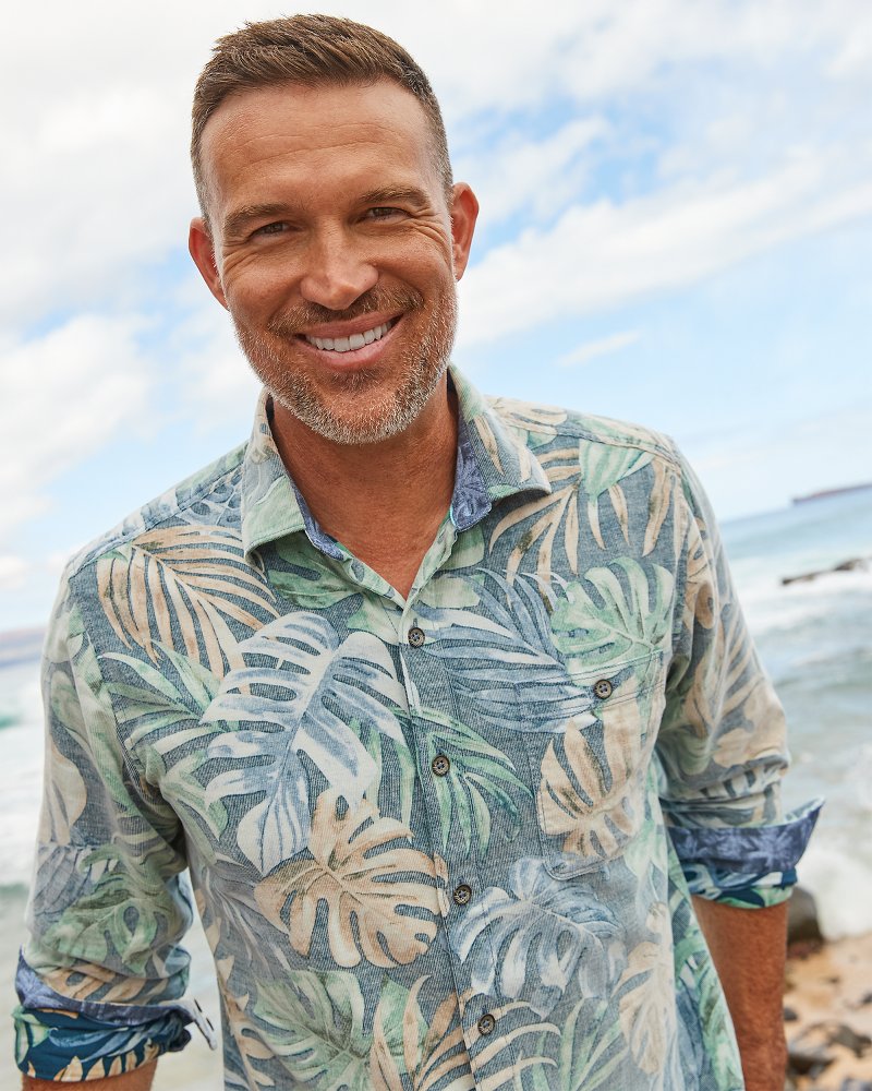 Big & Tall Coastline Cord Jungle Fade Shirt