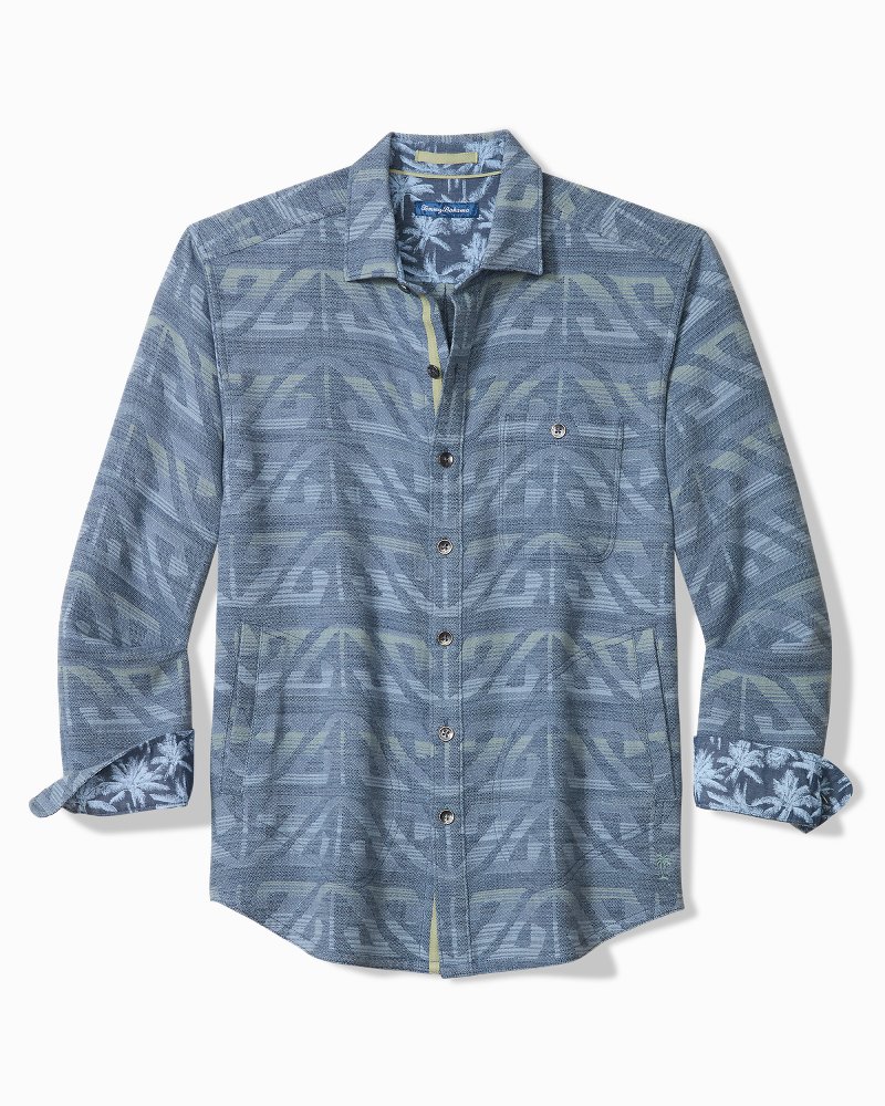 Big & Tall Ombré Blues Shirt Jacket