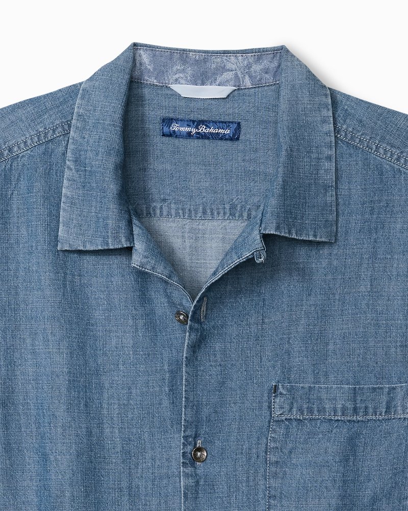 Big & Tall East Wood Linen-Blend Camp Shirt