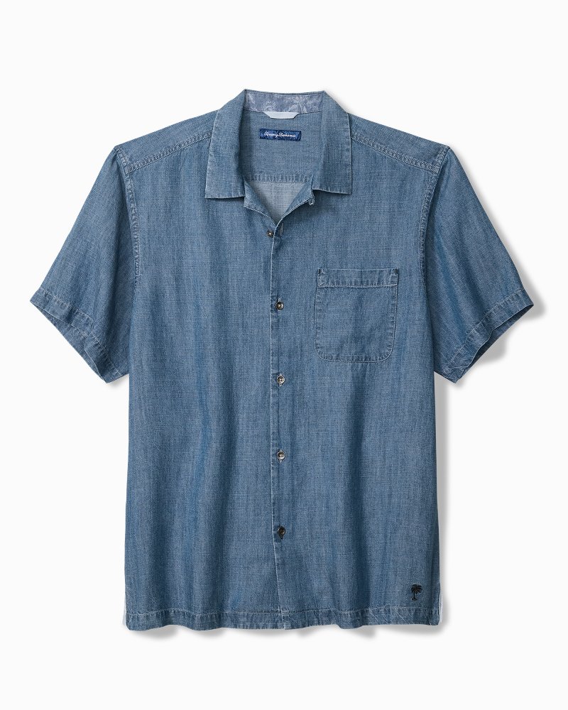 Big & Tall East Wood Linen-Blend Camp Shirt