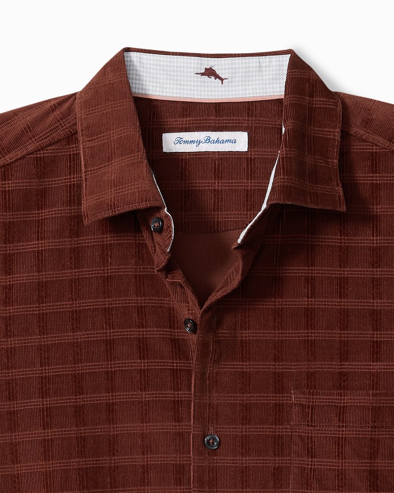 Big & Tall Coastline Cord Island Check Shirt