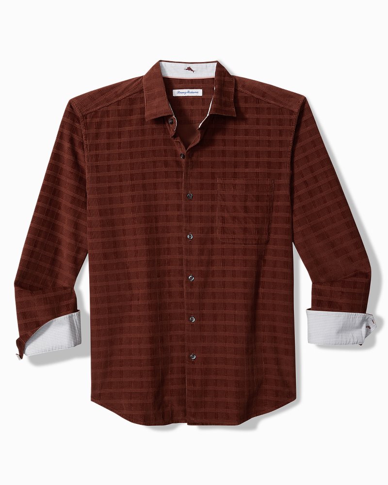Big & Tall Coastline Cord Island Check Shirt