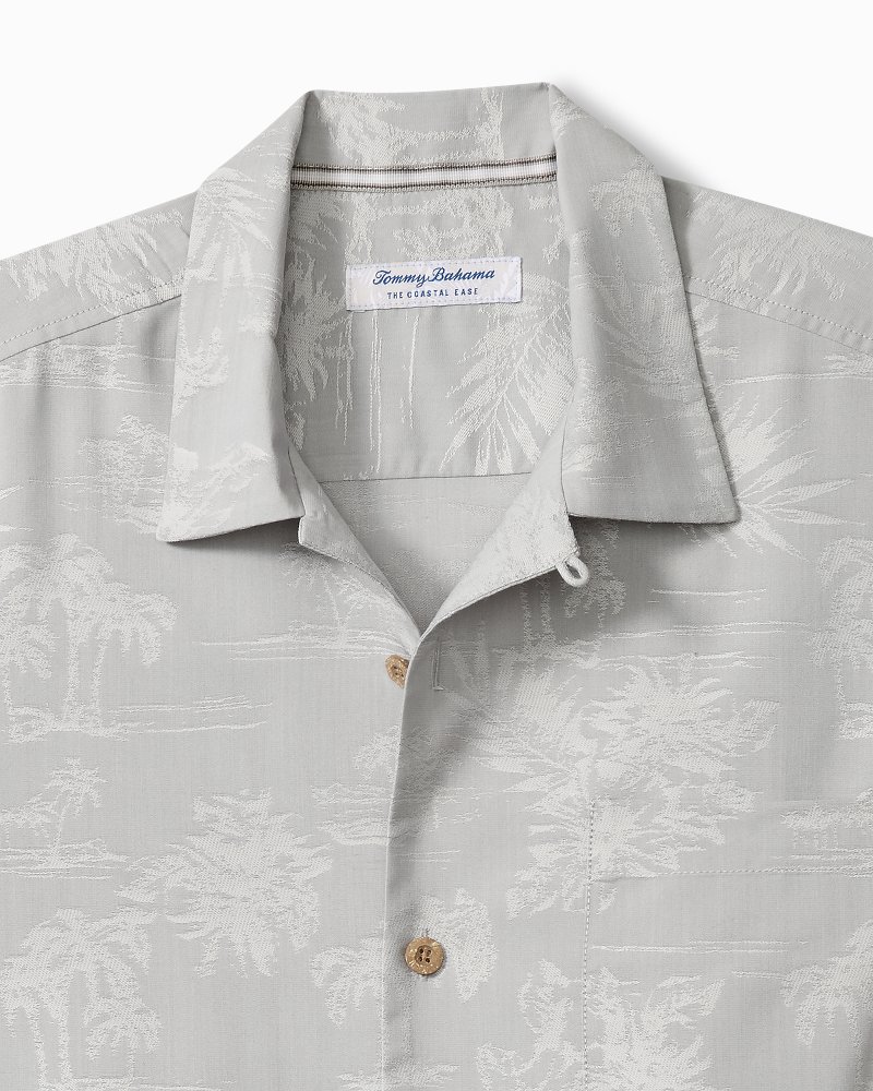 Big & Tall Coastal Ease Palm Visions IslandZone Camp Shirt