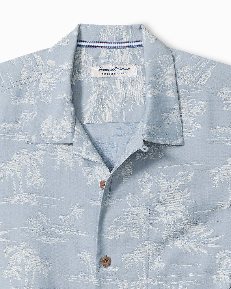 Big & Tall Coastal Ease Palm Visions IslandZone Camp Shirt