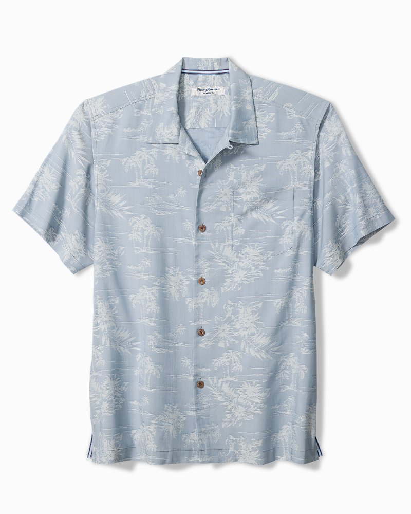 Big & Tall Coastal Ease Palm Visions IslandZone Camp Shirt