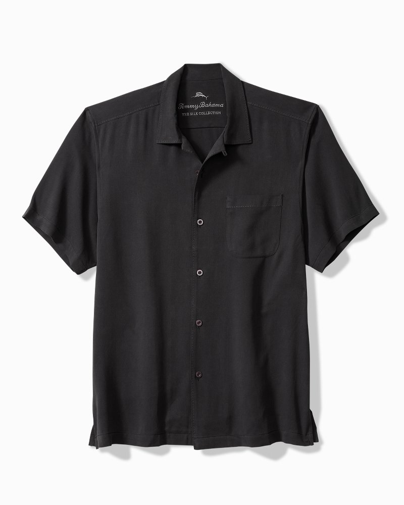 Big & Tall Harbor Luxe Silk Camp Shirt