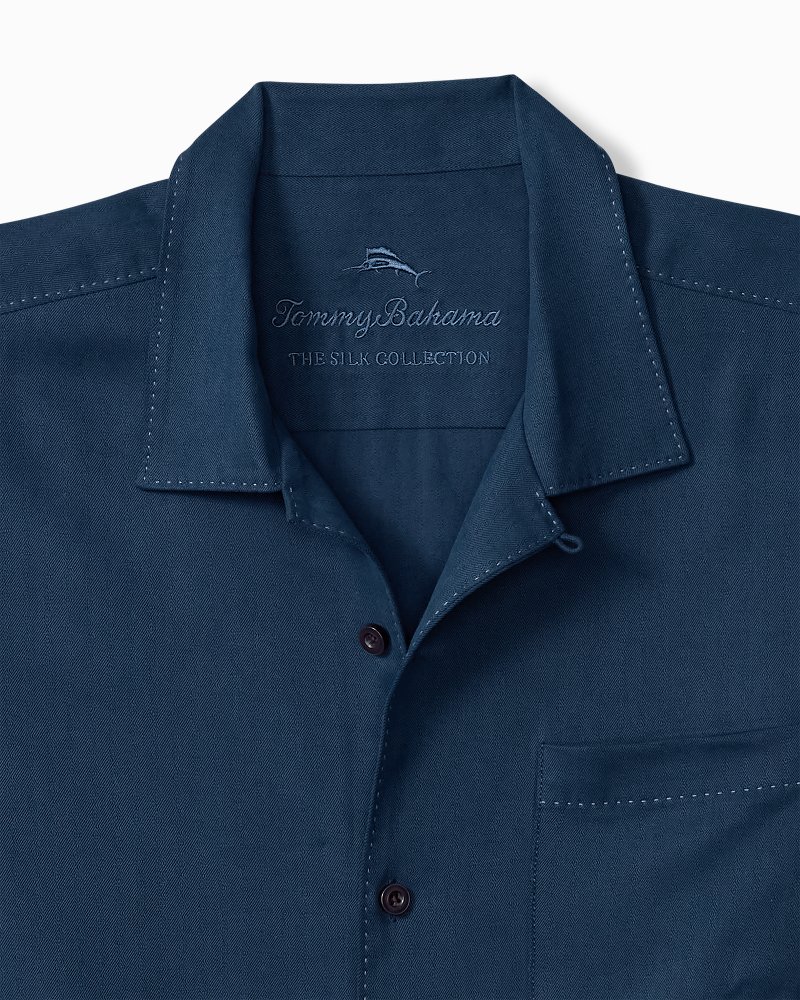 Big & Tall Harbor Luxe Silk Camp Shirt