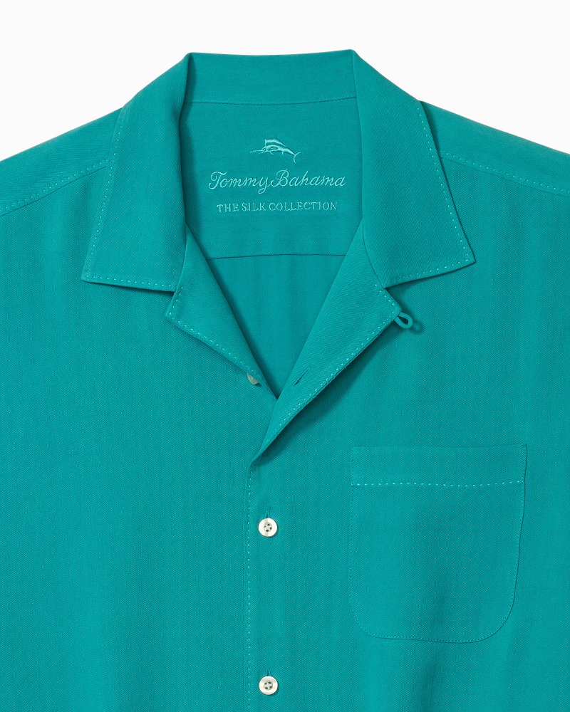 Big & Tall Harbor Luxe Silk Camp Shirt