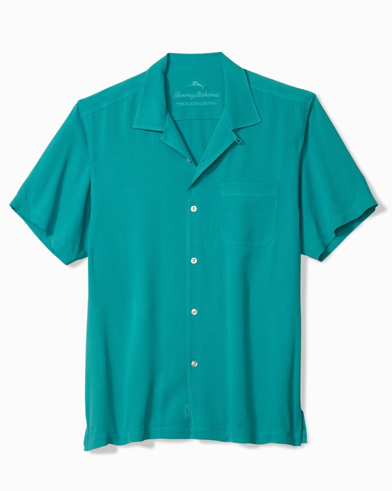 Big & Tall Harbor Luxe Silk Camp Shirt