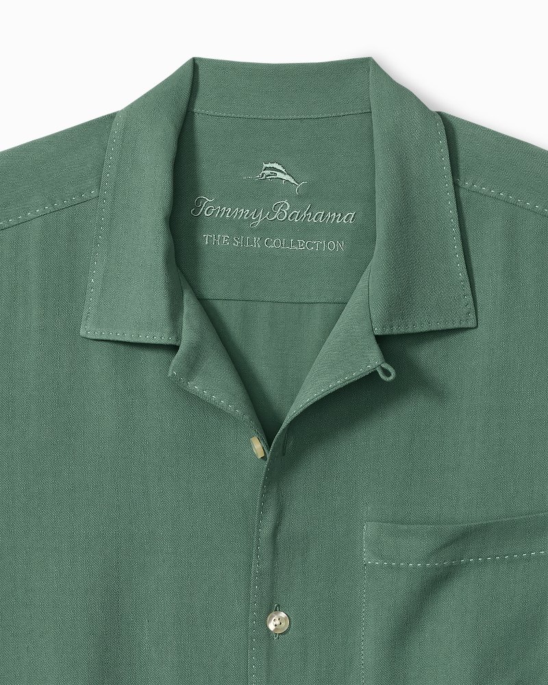 Big & Tall Harbor Luxe Silk Camp Shirt
