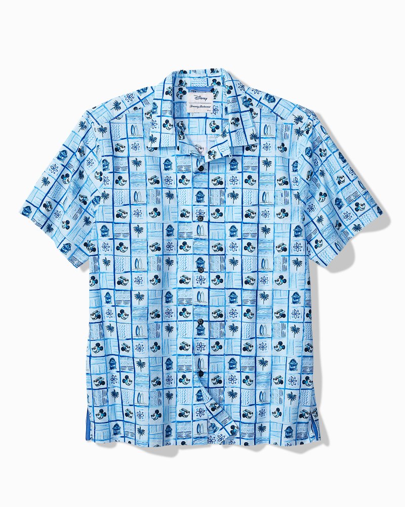 Big & Tall Disney Nova Wave Retro Mosaic Cotton-Blend Shirt