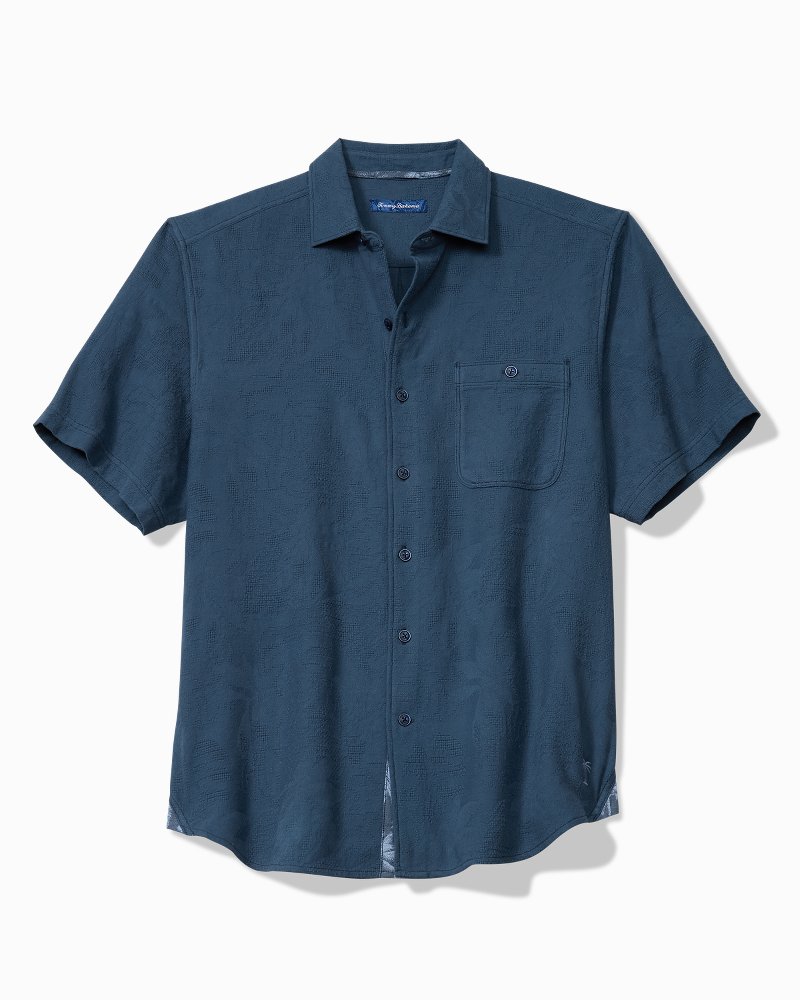 Big & Tall Breeze Island Cotton Short-Sleeve Shirt