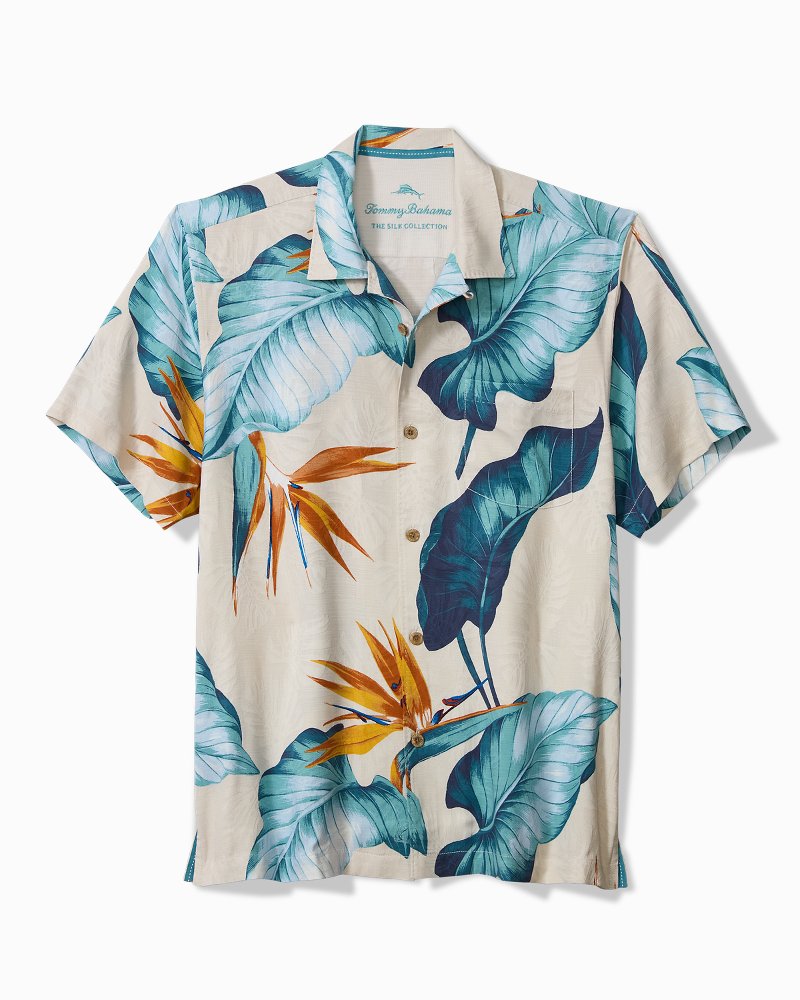 Big & Tall Garden of Hope and Courage Silk Camp Shirt