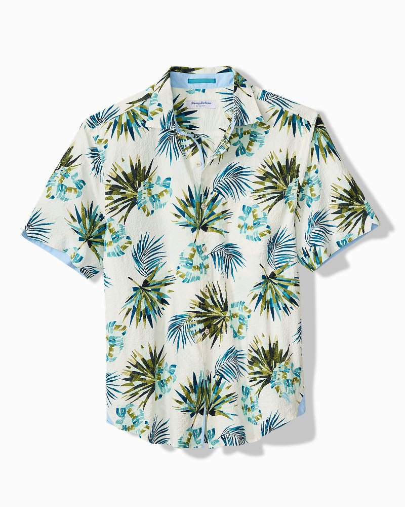 Big & Tall Nova Wave Frond Mosaic Cotton-Blend Shirt