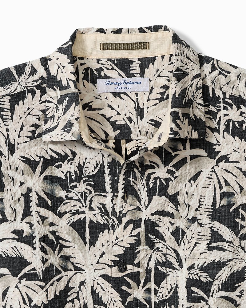 Big & Tall Nova Wave Nero Palms Cotton-Blend Shirt