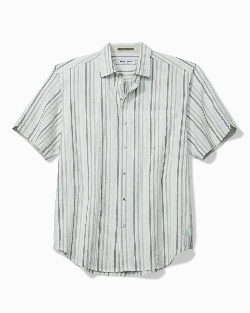 Big & Tall Nova Wave Aloha Stripe Cotton-Blend Shirt