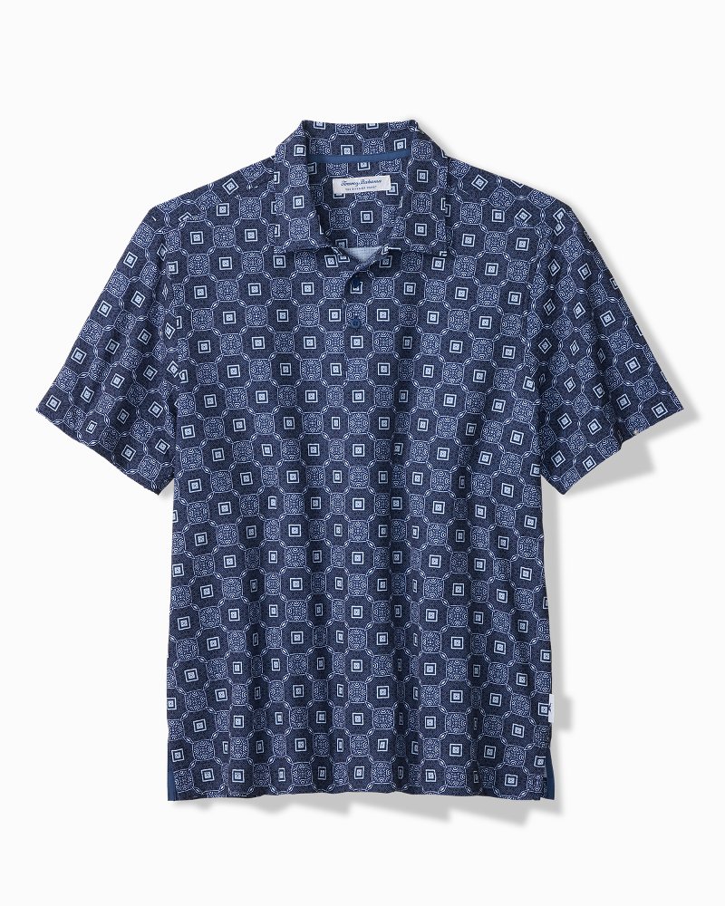 Big & Tall Bahama Coast Barcelo Tiles IslandZone Polo