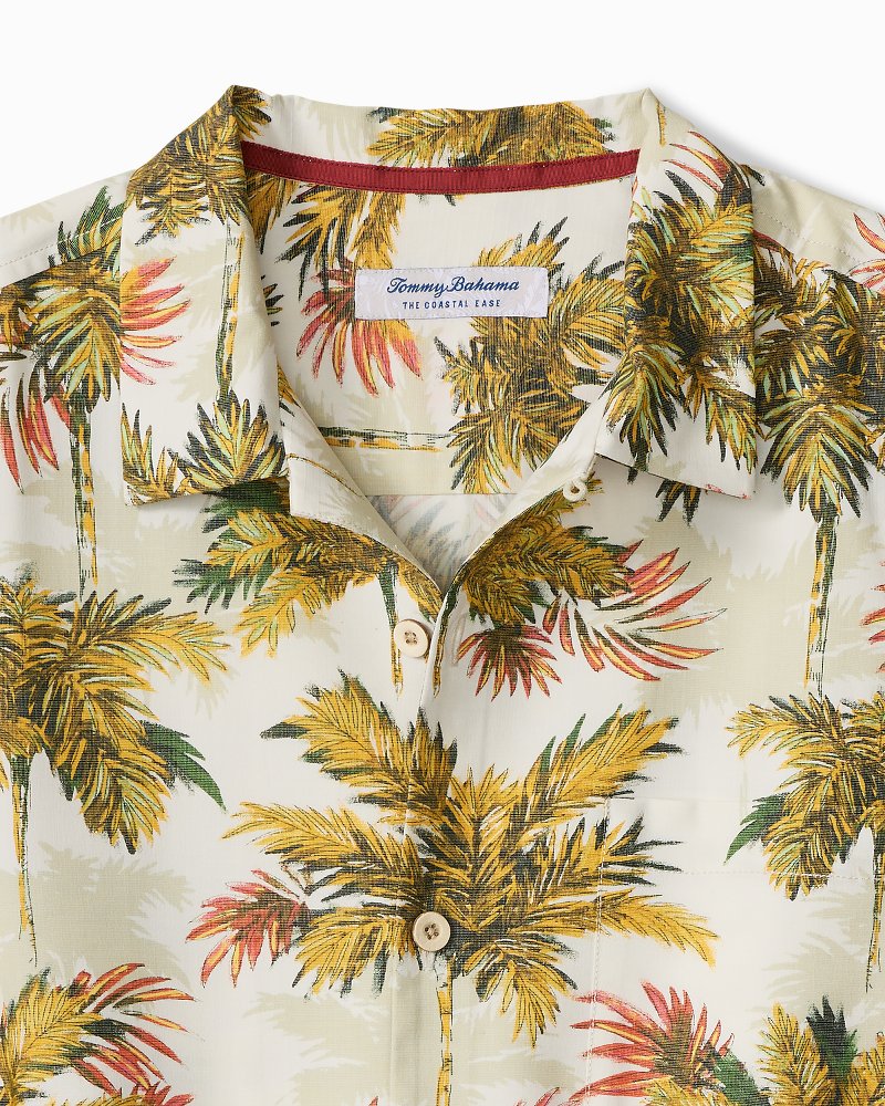 Big & Tall Coastal Ease Palm Voyage IslandZone Camp Shirt