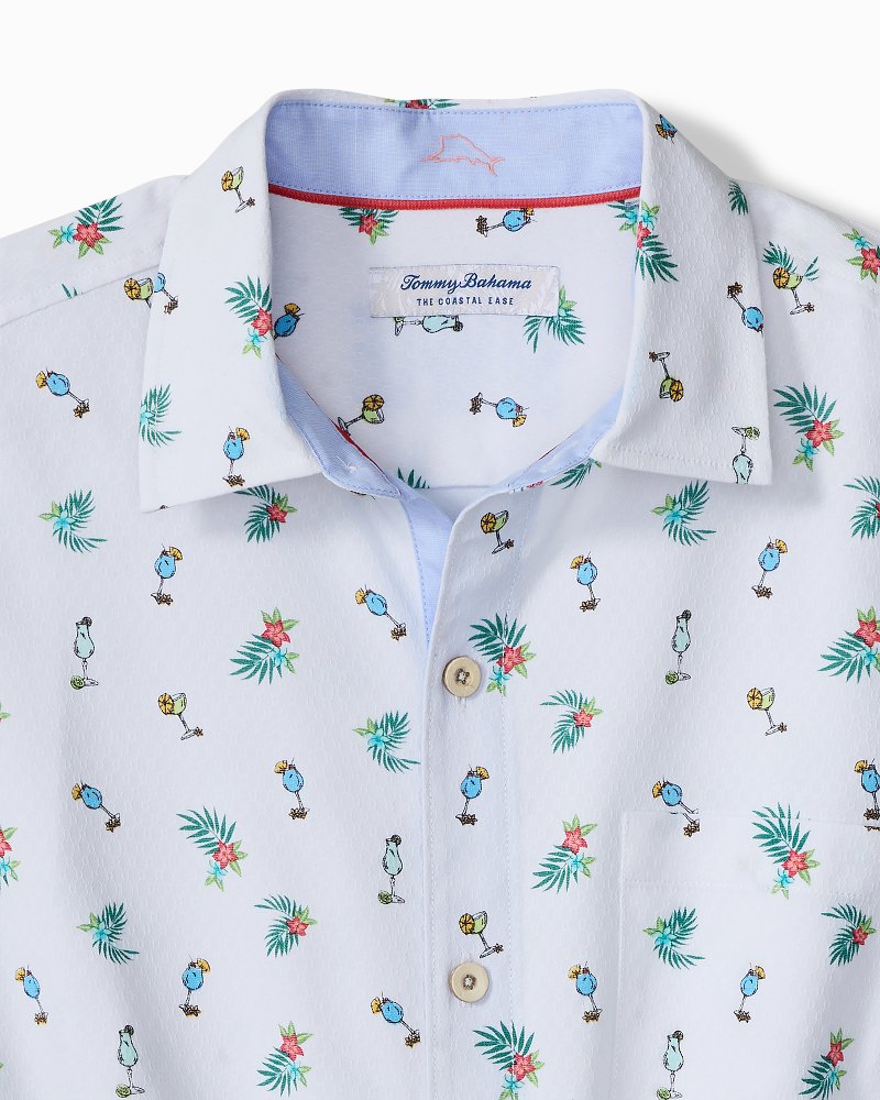 Big & Tall Coastal Ease Fiesta Fizz IslandZone Camp Shirt