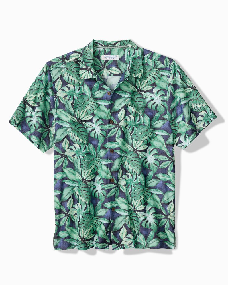 Big & Tall Coastal Ease Tropic Fringe IslandZone Camp Shirt