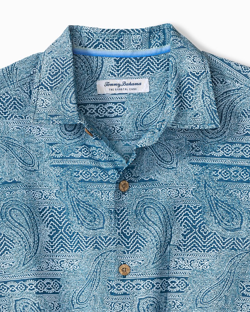 Big & Tall Coastal Ease Azul Falls IslandZone Camp Shirt