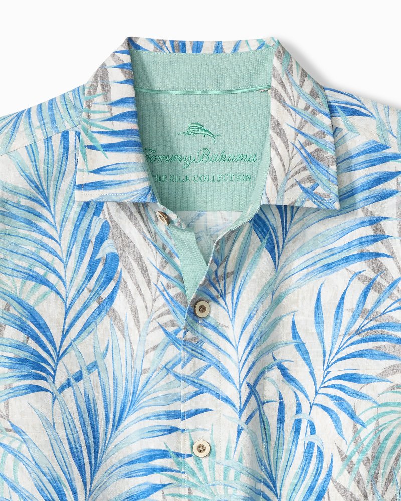 Big & Tall Palm Dancer Silk Camp Shirt