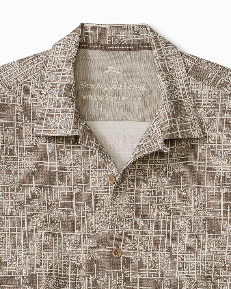 Big & Tall Bamboo Weave Silk Camp Shirts
