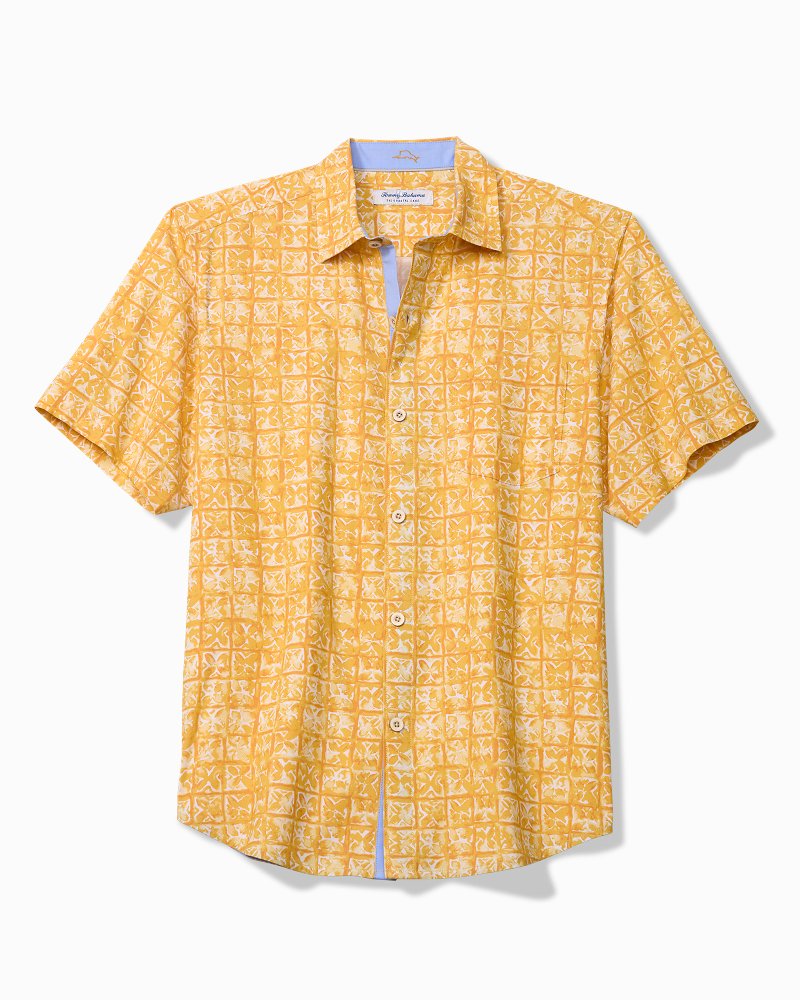 Big & Tall Coastal Ease Carrico Tiles IslandZone Camp Shirt