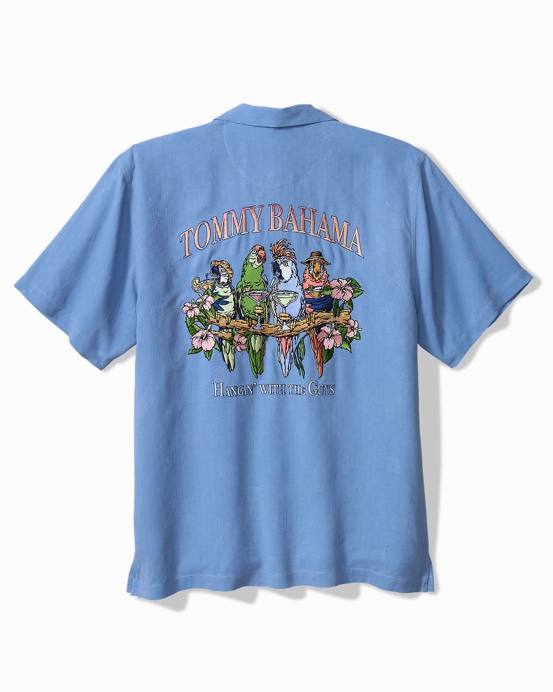 Big & Tall Hangin' With the Guys Silk Camp Shirt