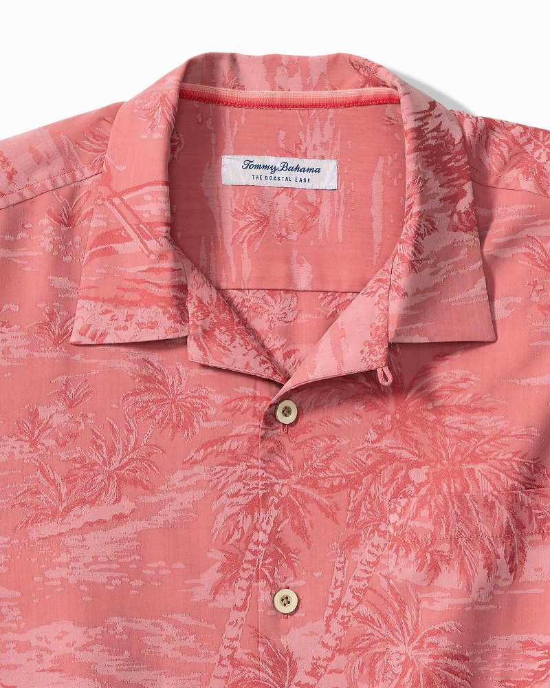 Big & Tall Coastal Ease Palms IslandZone Camp Shirt
