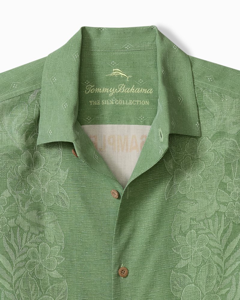 Big & Tall Kona Luxe Border Silk Camp Shirt