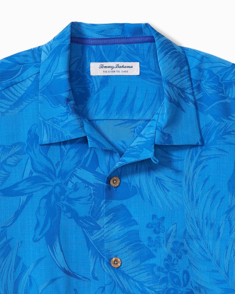 Big & Tall Coastal Ease Botanic Loom IslandZone Camp Shirt