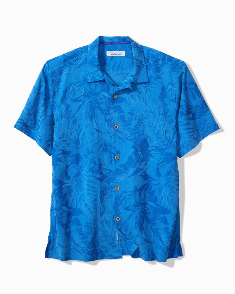 Big & Tall Coastal Ease Botanic Loom IslandZone Camp Shirt