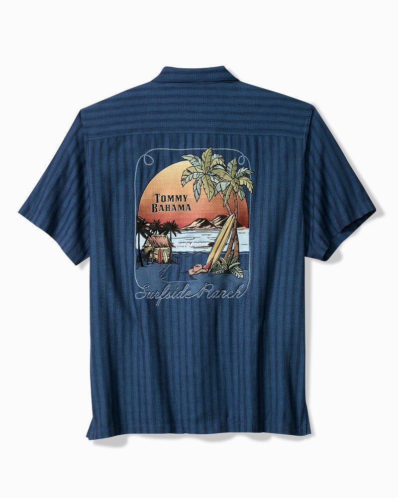 Big & Tall Surfside Ranch Silk Camp Shirt