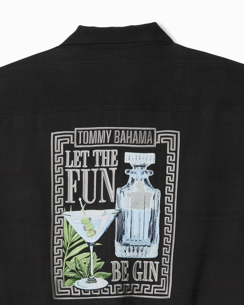 Big & Tall Let the Fun Be-Gin Silk Camp Shirt