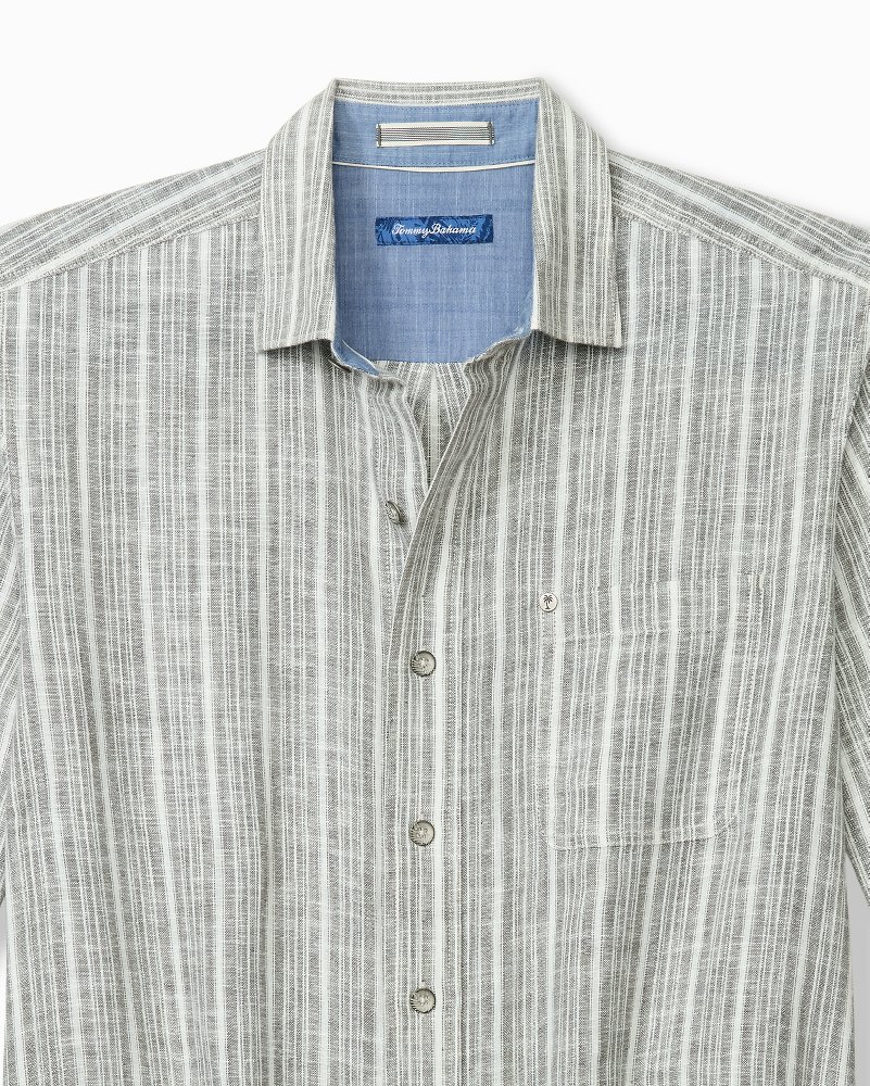Big & Tall Carlsbad Stripe Linen-Blend Long-Sleeve Shirt