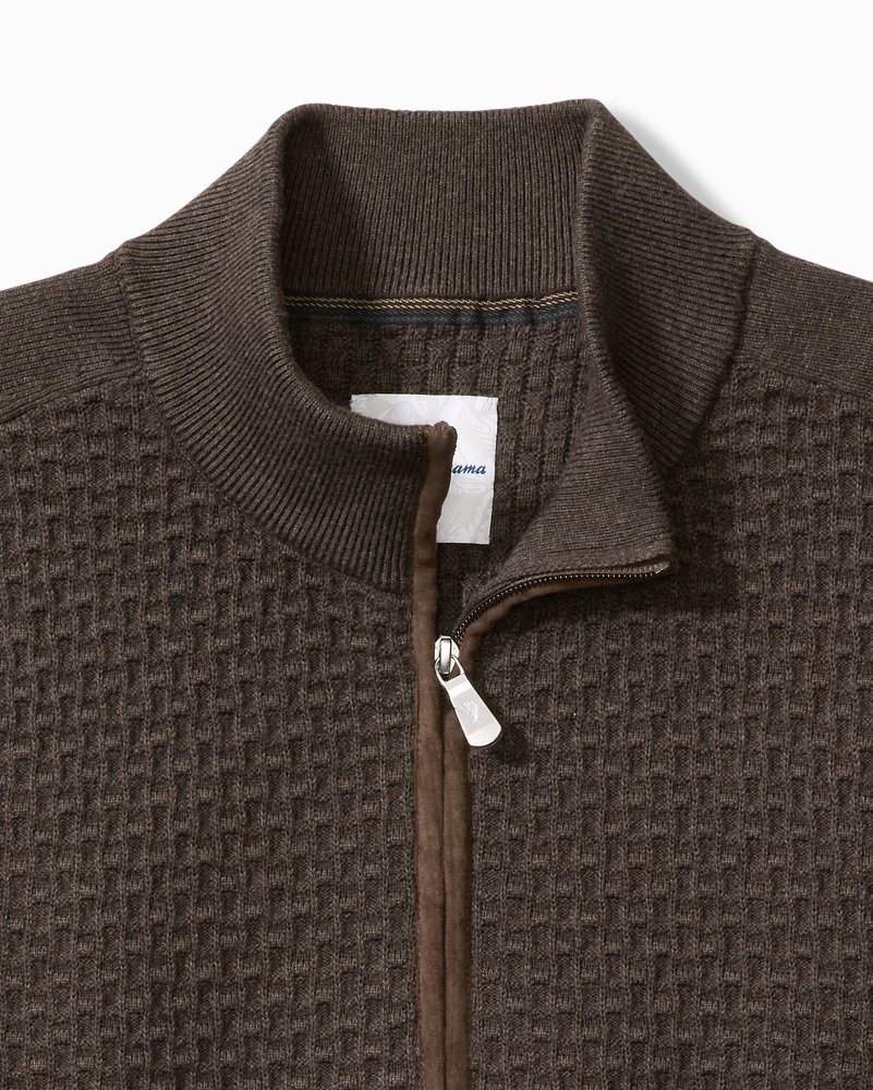 Thumbnail for Big & Tall Sandbar Full-Zip Sweater