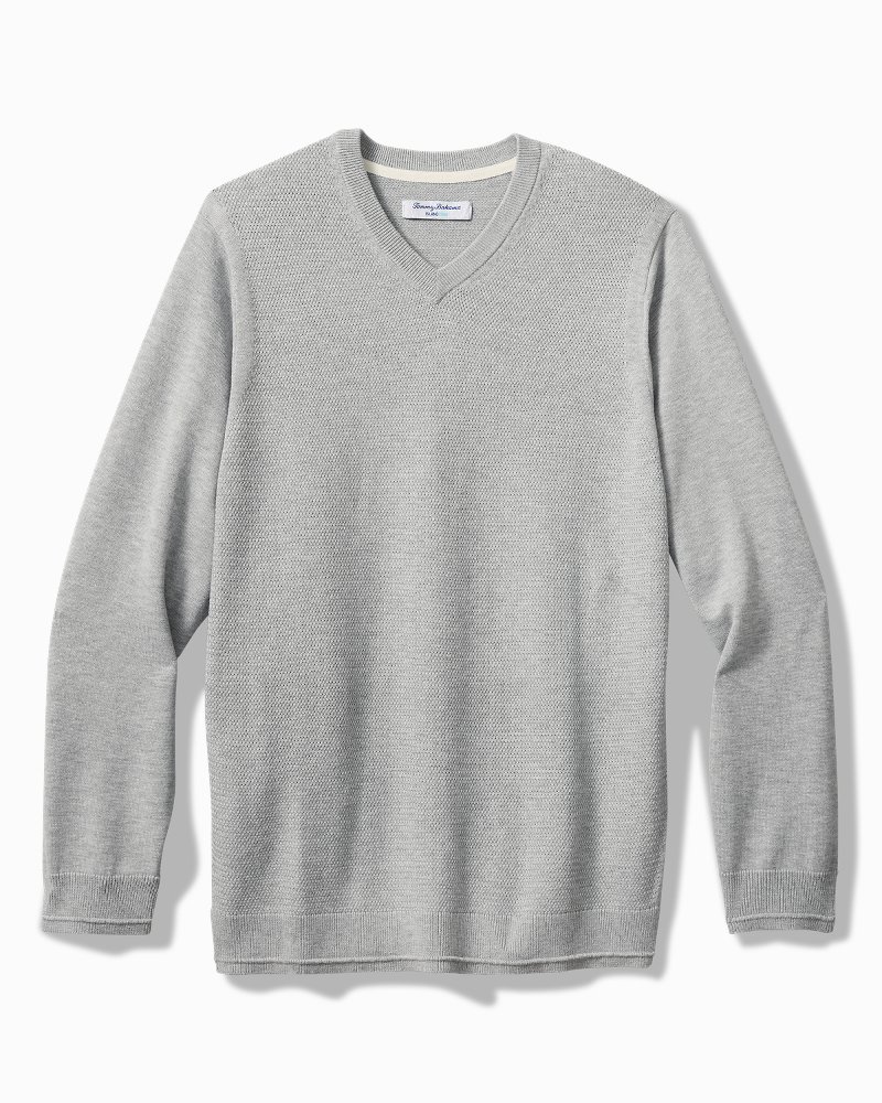 Big & Tall IslandZone® Coolside V-Neck Sweater