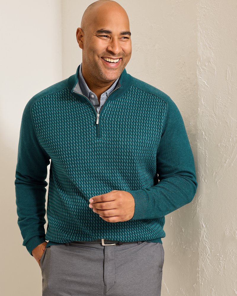 Big & Tall Coastal Shores Half-Zip Sweater