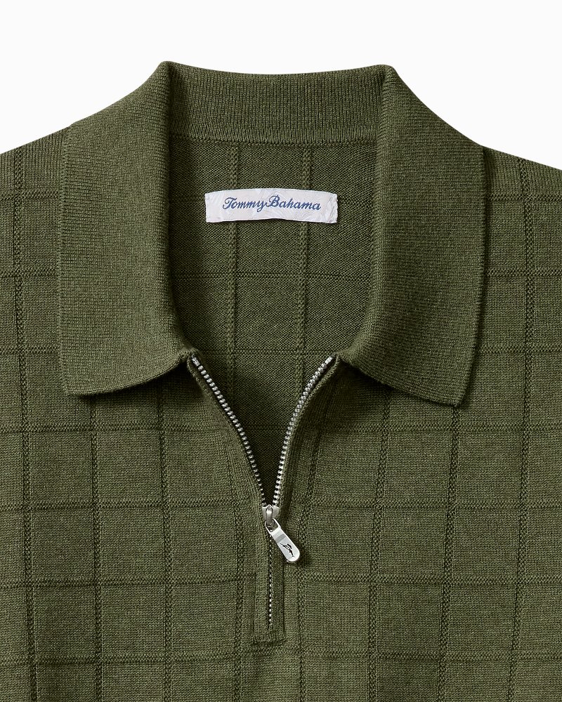 Big & Tall Coolside Quarter-Zip IslandZone Polo