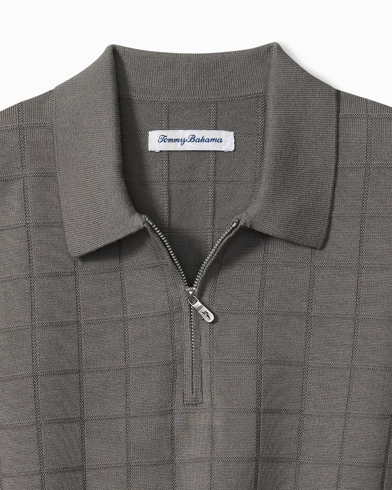 Big & Tall Coolside Quarter-Zip IslandZone Polo