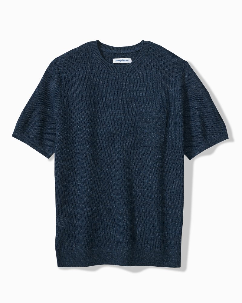 Big & Tall Salthill Pocket Cotton-Blend Crew Sweater