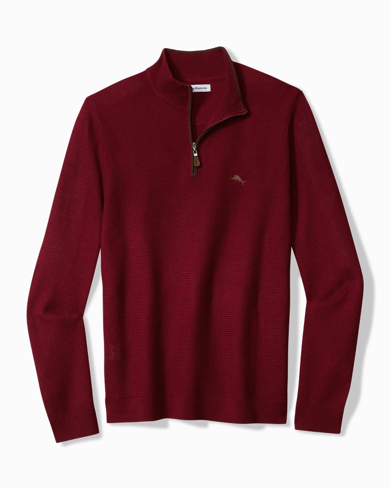 Big & Tall Marlin Magic Half-Zip Sweater