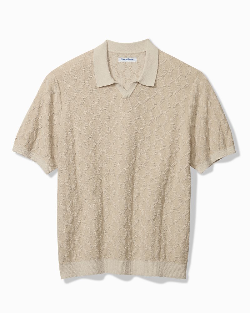 Big & Tall Ocean Waters Cotton-Blend Polo