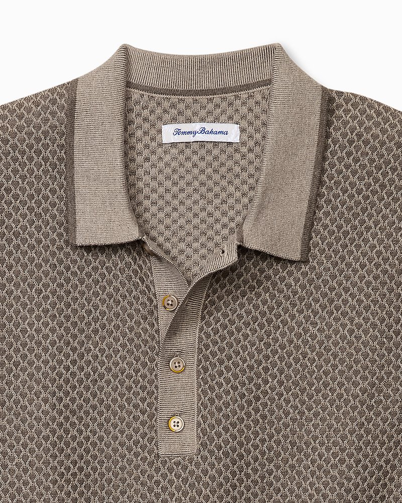 Big & Tall Coolside Valley Vineyard Long-Sleeve Sweater Polo