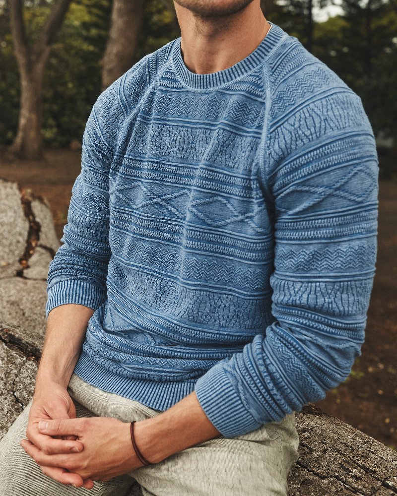 Big & Tall Sun-Soaked Cotton Crew Sweater