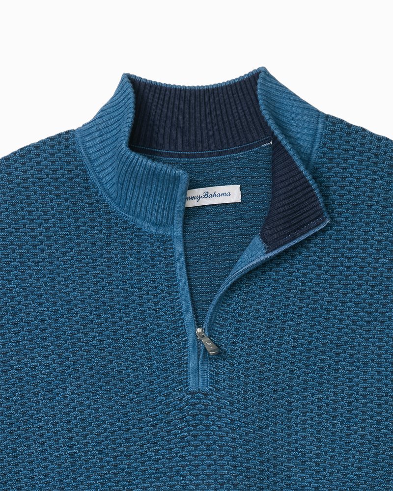 Big & Tall Coolside Clear Water IslandZone Half-Zip Sweater