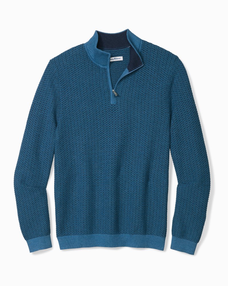 Big & Tall Coolside Clear Water IslandZone Half-Zip Sweater